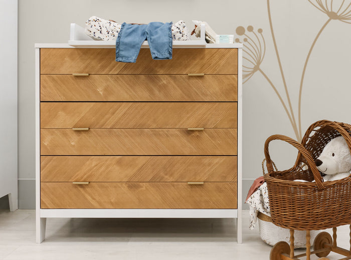 Bopita Isa commode met 3 laden - Vintage White