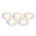 QAZQA Set van 5 inbouwspots wit incl. LED 3-staps dimbaar - Mio