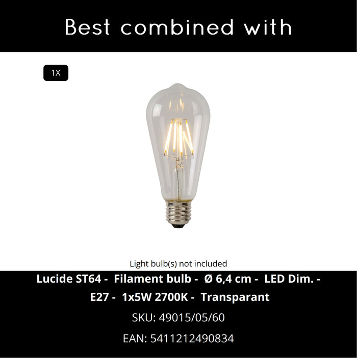 Lucide RÖMER Wandlamp - Beige