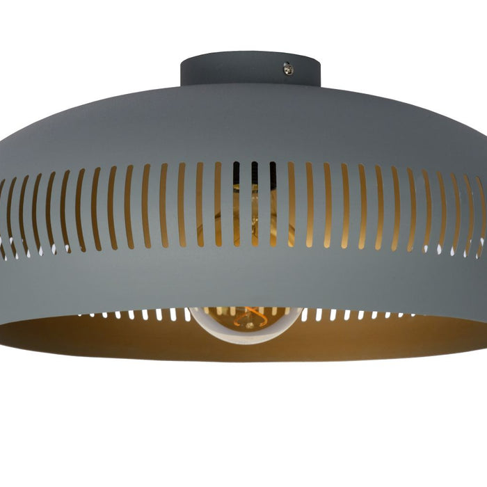 Lucide RAYCO Plafonnière 1xE27 - Grijs