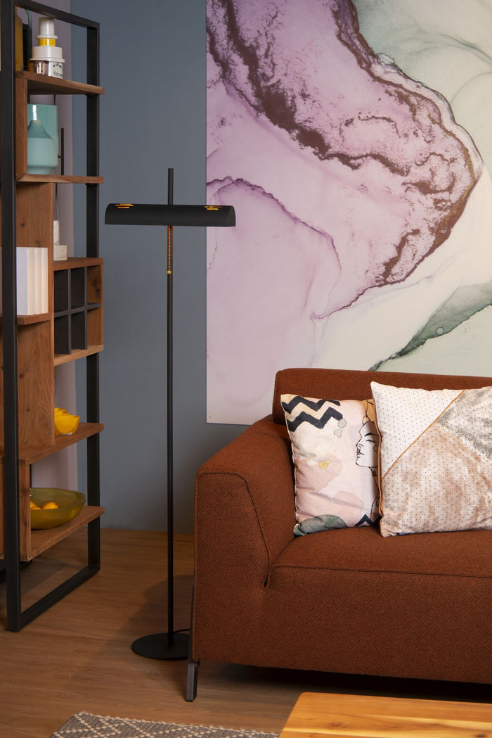 Lucide GLENDALE Vloerlamp 2xE27 - Zwart