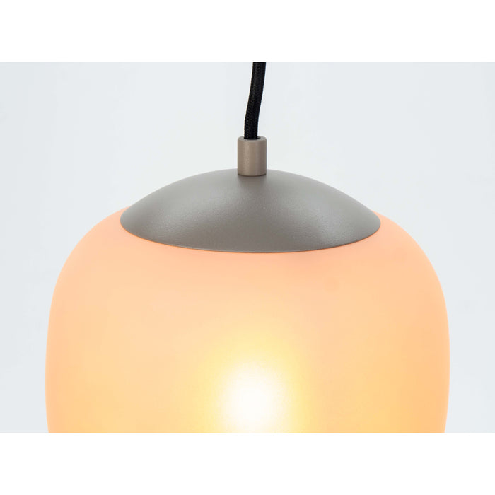 EGLO Cominio Hanglamp - E27 - Ø 18,5 cm - Zandkleurig|Taupe - Glas