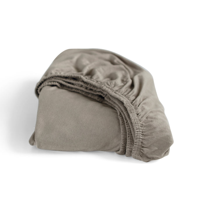 Cinderella - Hoeslaken (tot 25 cm) - Double Jersey -  80x200 - Taupe