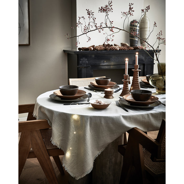 vtwonen Ceramic Waxinelichthouder - Set van 2 - Warm Brown