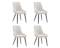 Furnihaus Eetkamerstoel Oscar Boucle Creme Set van 4