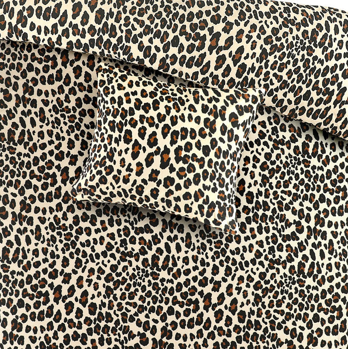 Day Dream Panter Flanel dekbedovertrek 140x200|220 cm beige