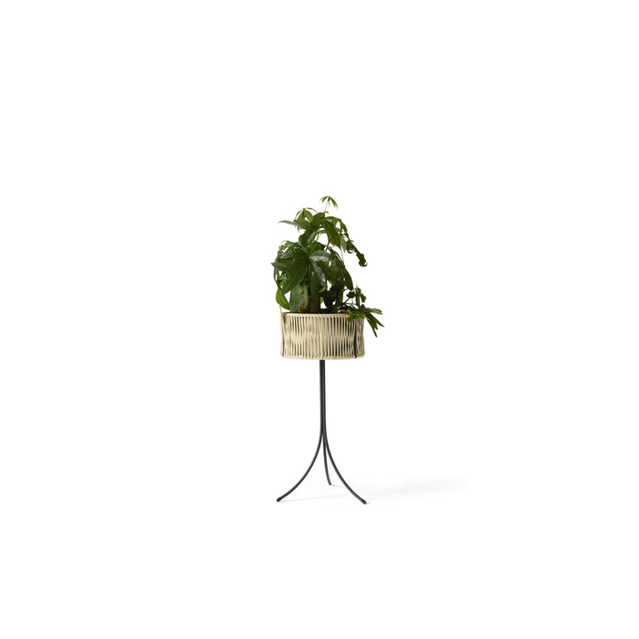 Audo Copenhagen Umanoff plantenbak H69 zwart|rattan