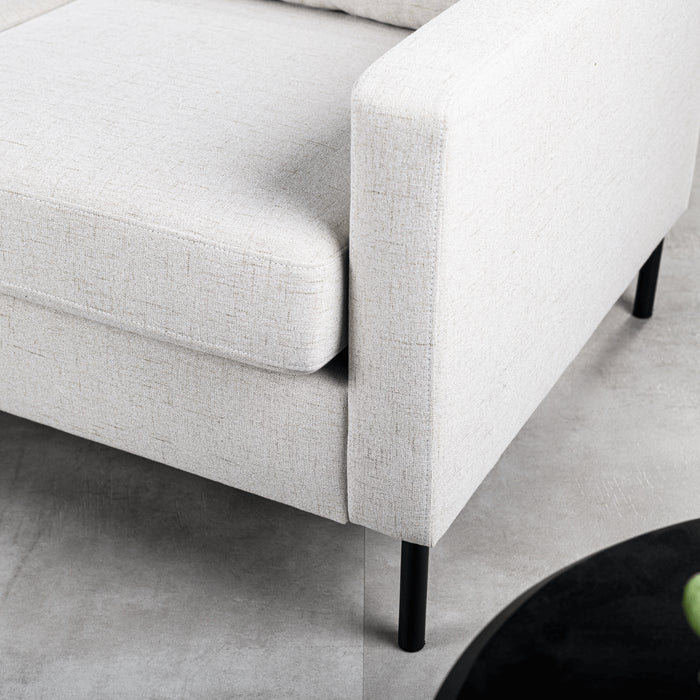 Vurna - Saralien 3-zitsbank stof links|rechts naturel