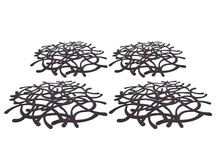 NOOBLU TUMBL onderzetters 15 cm -  brown - Set van 6