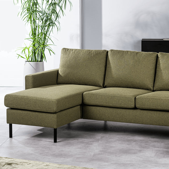 Vurna - Sandra 3-zitsbank stof links|rechts groen