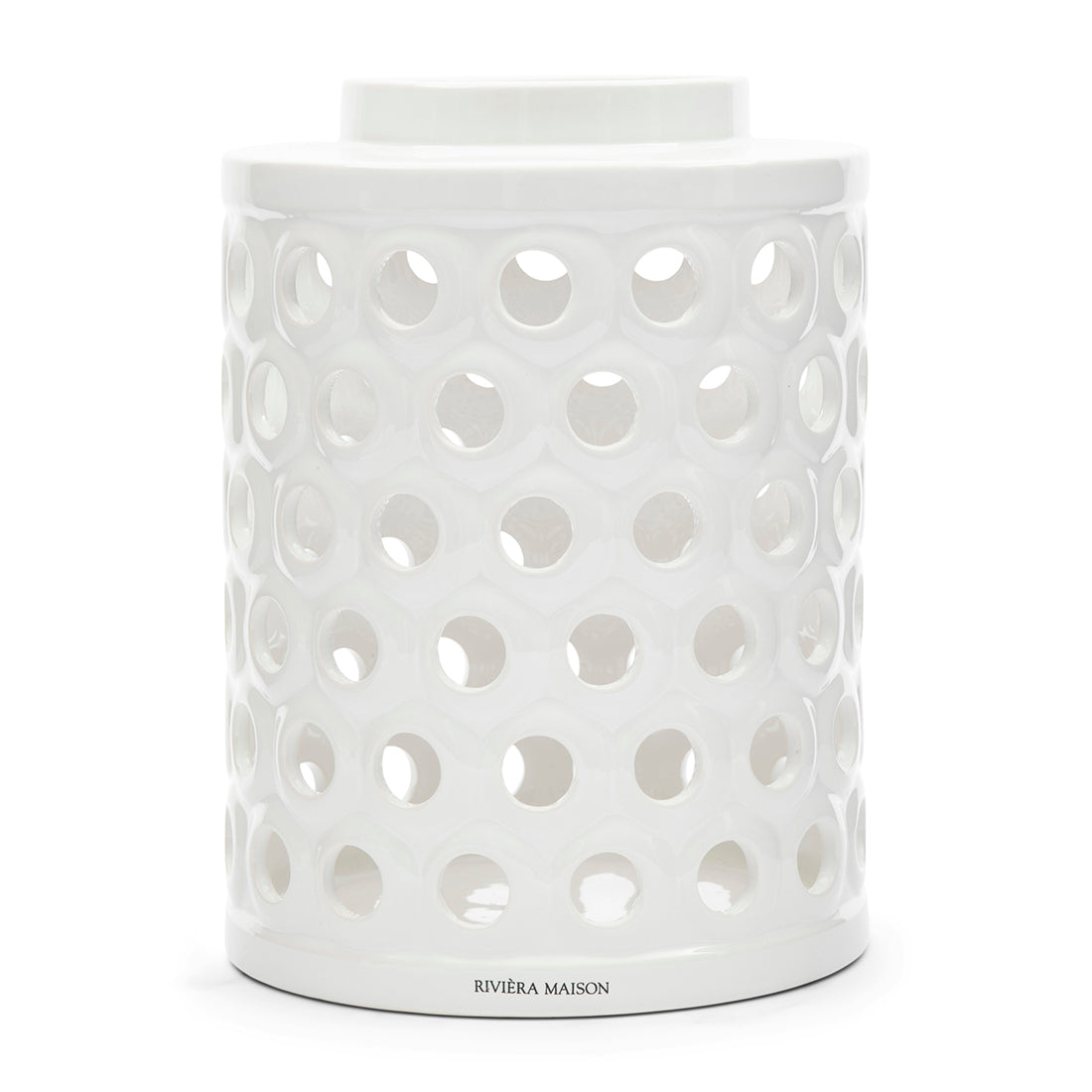 Riviera Maison Windlicht wit, Kaarsenhouder groot - RM La Baule L