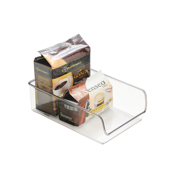 Open Opbergbox, 13 x 28.2 x 8.9 cm, Kunststof, Transparant - iDesign |