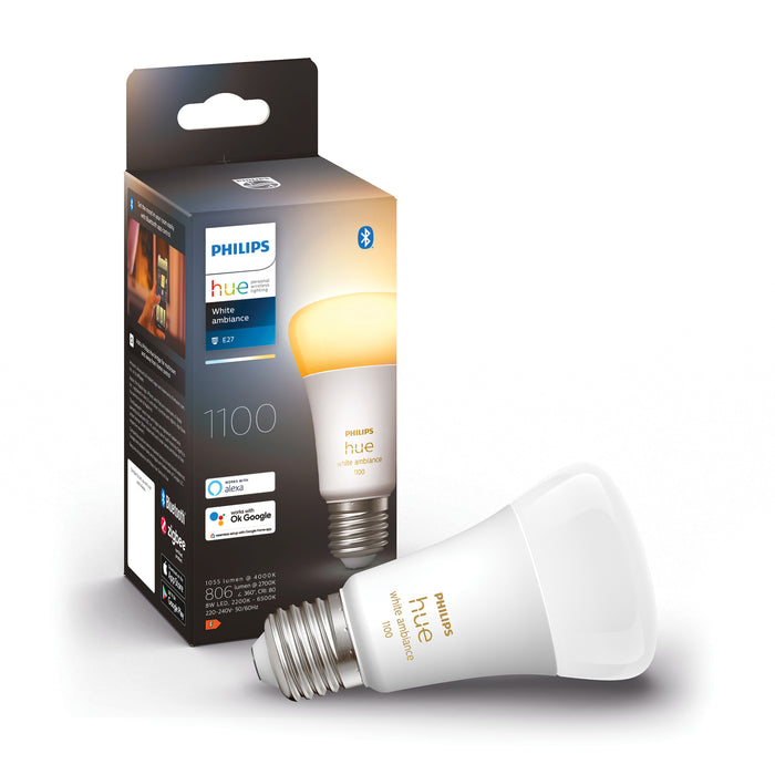 Philips Hue Starterspakket - White Ambiance E27 - 2 Lampen - 1 Bridge