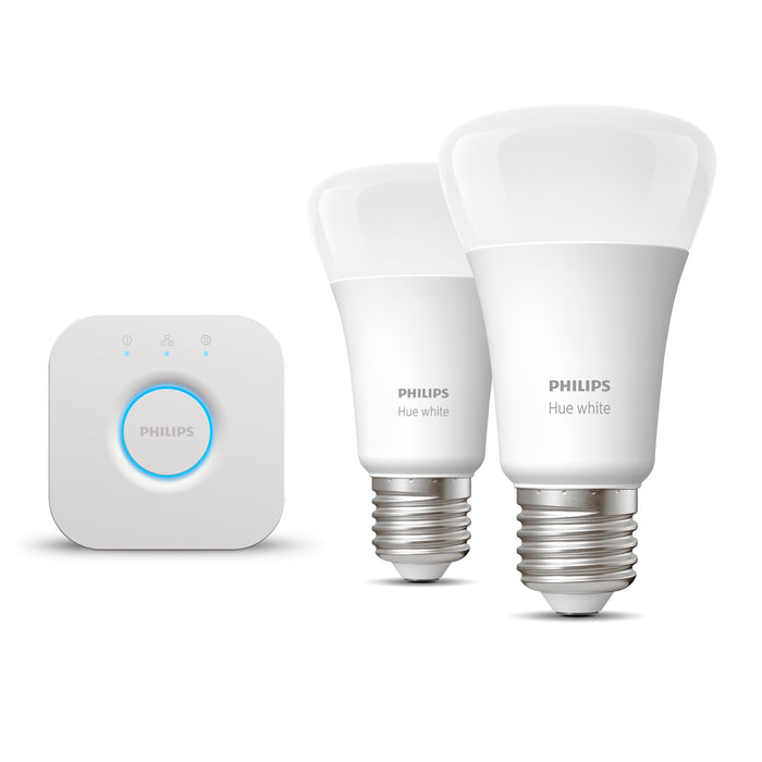 Philips Hue Starterspakket - White - E27 - 2 Lampen - 1 Bridge