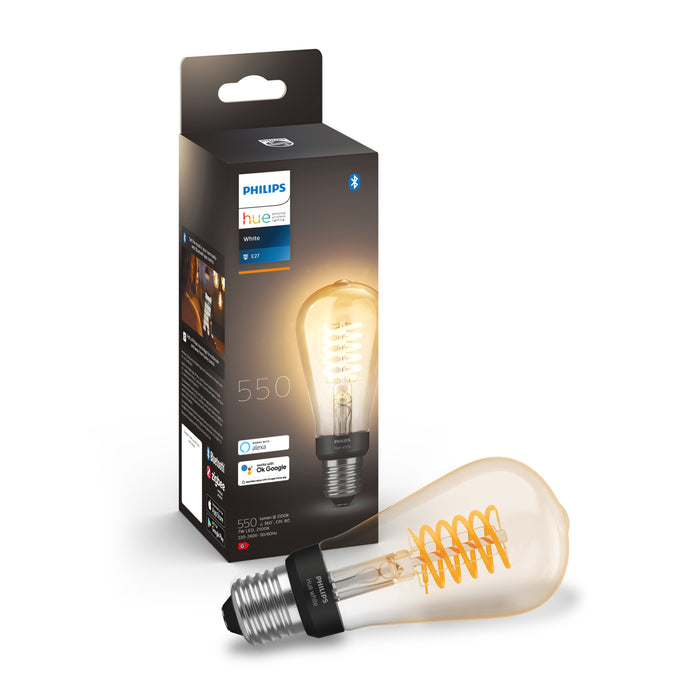 Philips Hue Starterspakket White Filament Edison Klein (St64) E27