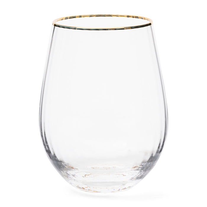 Riviera Maison Waterglas, glas met ribbel - Les Saisies 520 ml