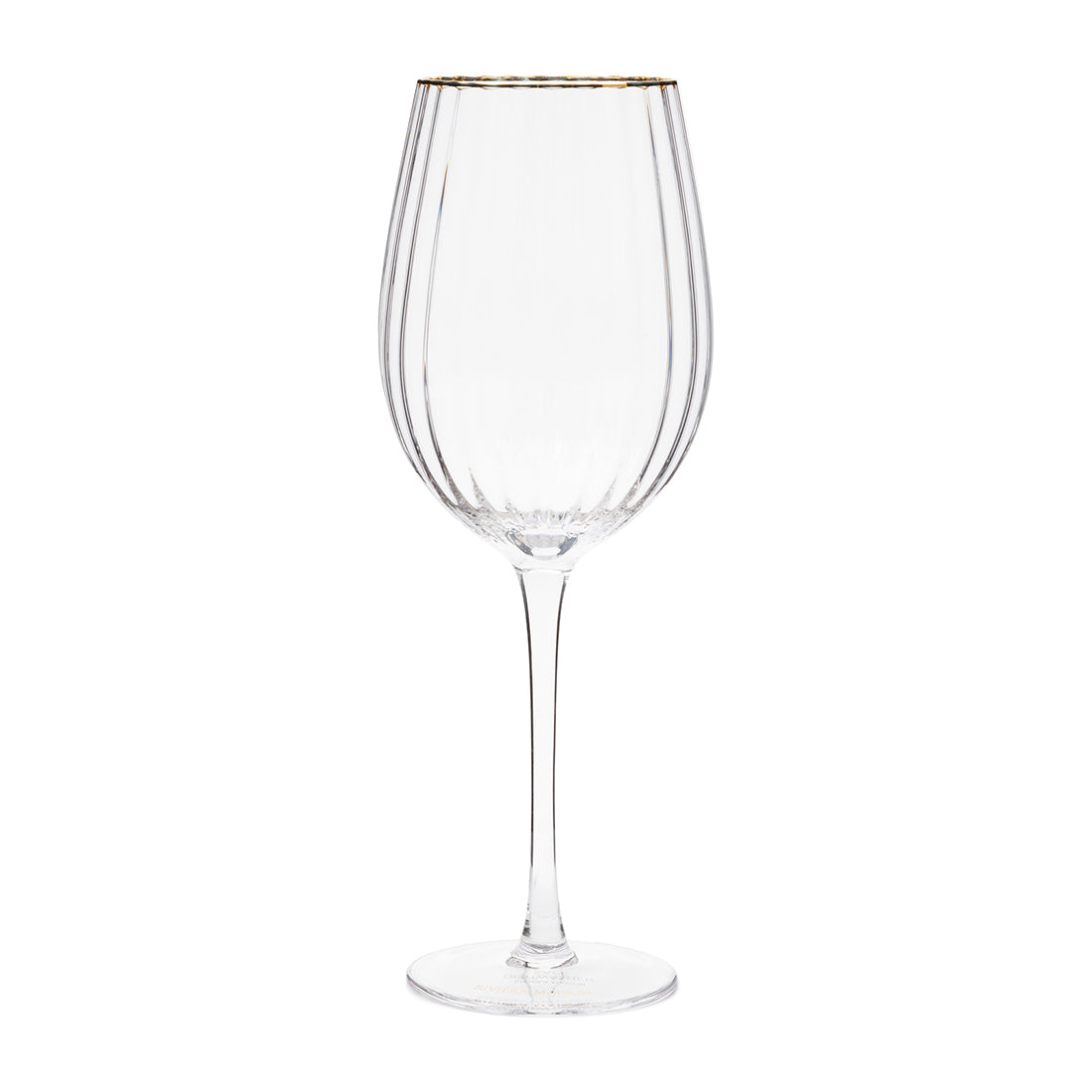 Riviera Maison Wijnglas, glas met ribbel - Les Saisies 555 ml