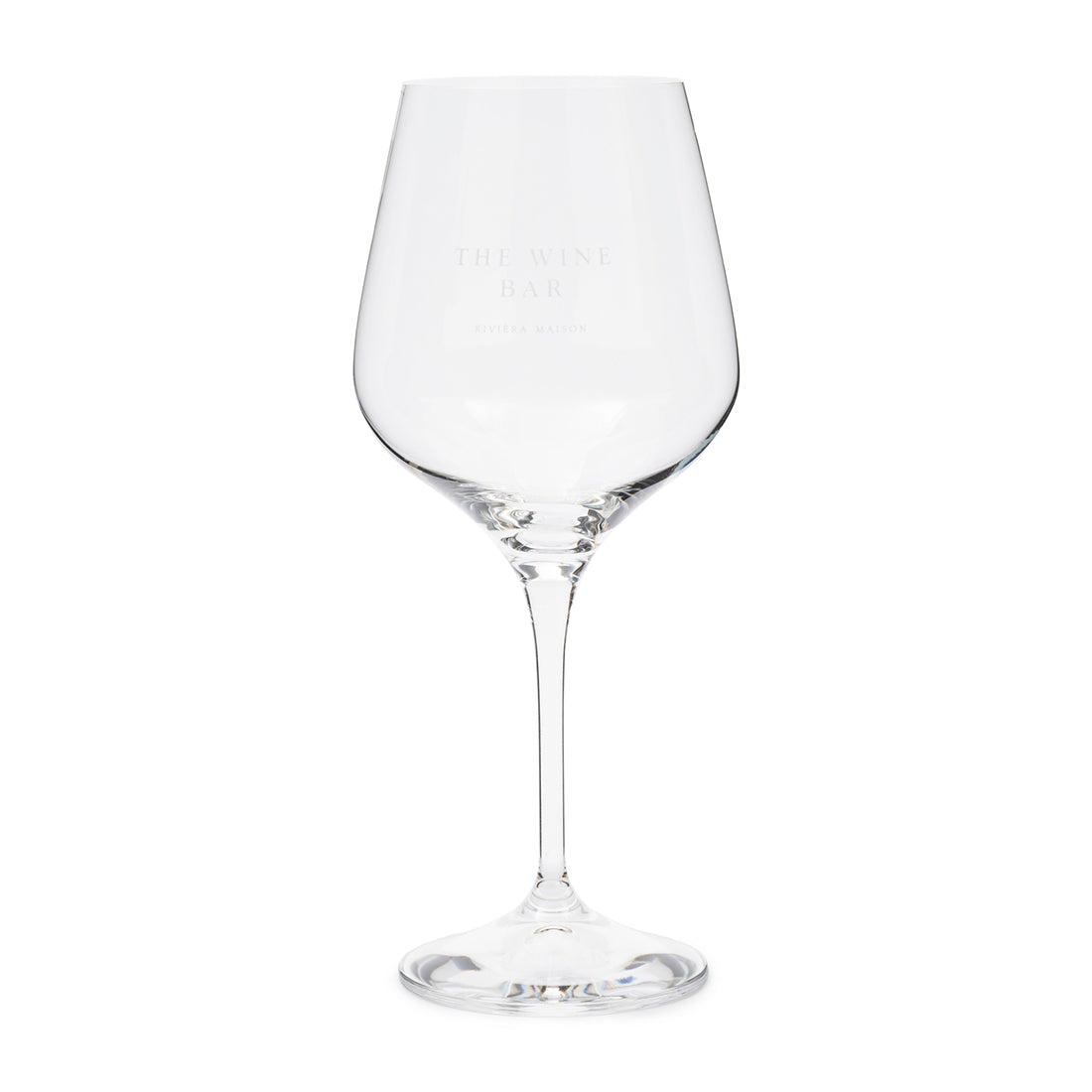 Riviera Maison Rode wijnglas, met tekst - The Wine Bar 630 ml