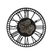 Wandklok ro Skeleton S zwart