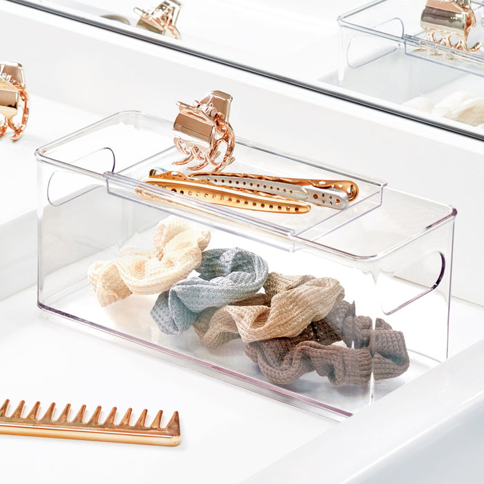 Haaraccessoires Opbergbox, 25 x 10 x 10 cm, Kunststof, Transparant - i