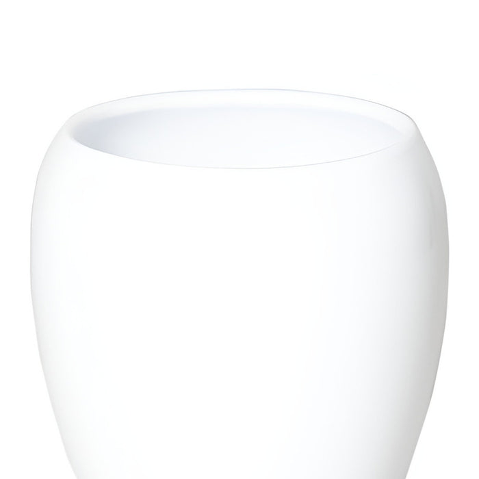 Floran Vaas - wit - glanzend - keramiek - 25 x 28 cm