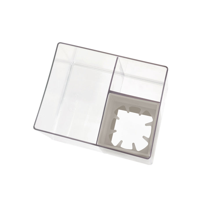 iDesign - Haarverzorging Organiser, 18 x 13.5 x 13 cm, Kunststof, Tran