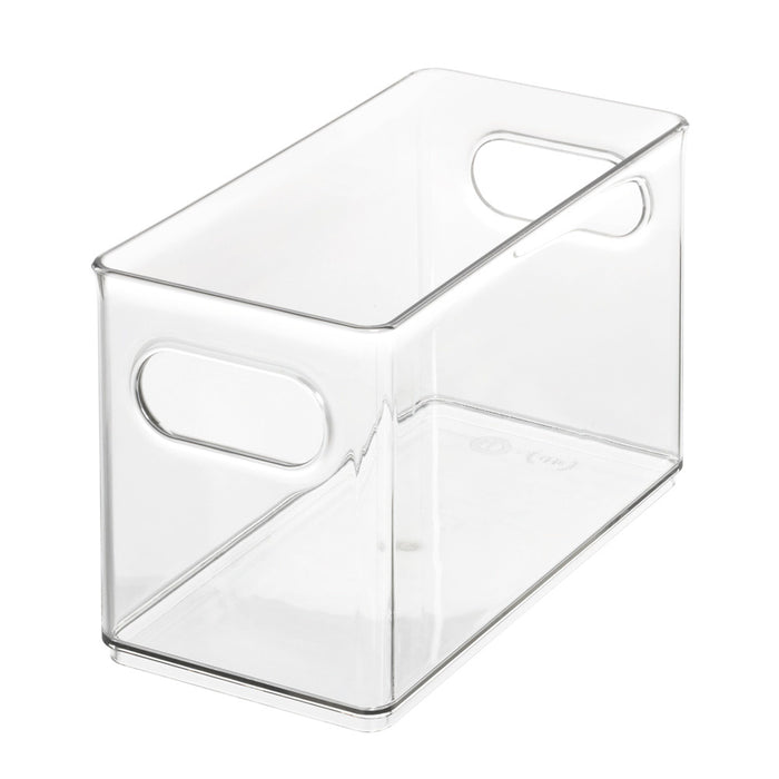 Open Opbergbox met Handvaten, 25 x 25 x 15 cm, Kunststof, Transparant