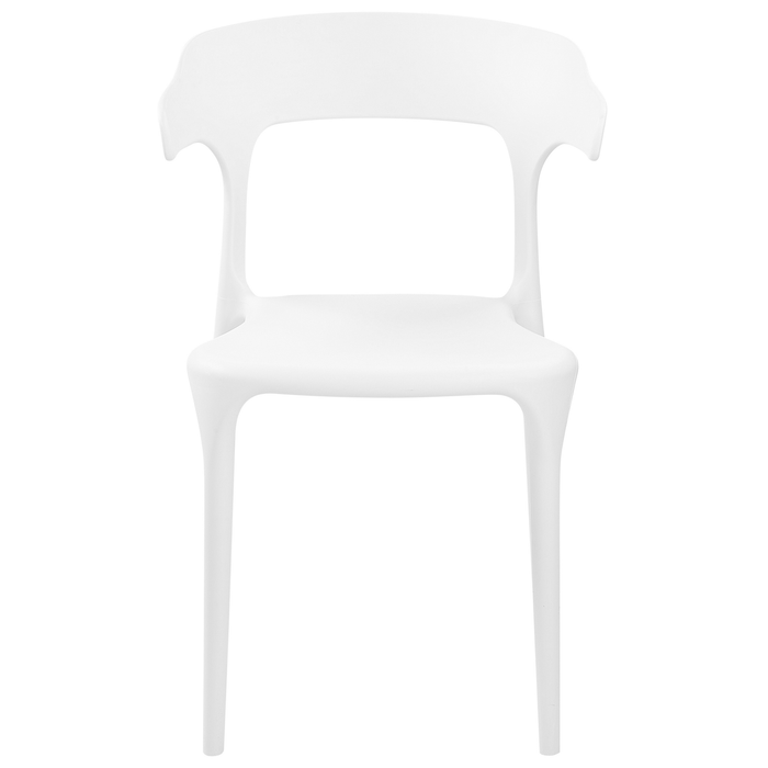 Beliani - GUBBIO - Eetkamerstoel set - Wit - Polypropyleen