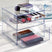 Make-up Organizer, 3 Lades, Hoog, 21 x 20.3 x 17.8 cm, Transparant - i