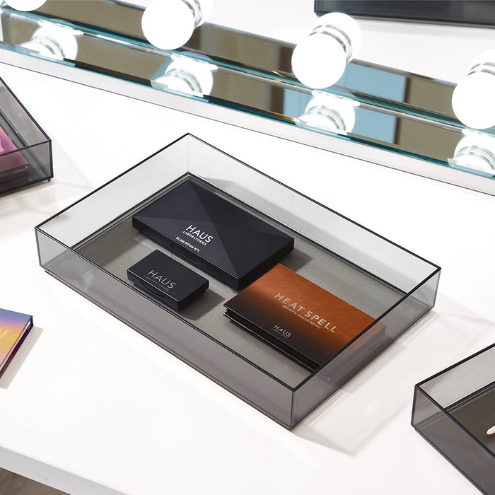 iDesign - Make-up Organizer, 30.5 x 10.2 x 5.1 cm, Smoke - iDesign | S