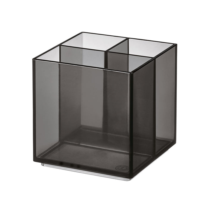 iDesign - Make-up Organizer met 3 Vakken, 10.2 x 10.2 x 10.2 cm, Smoke