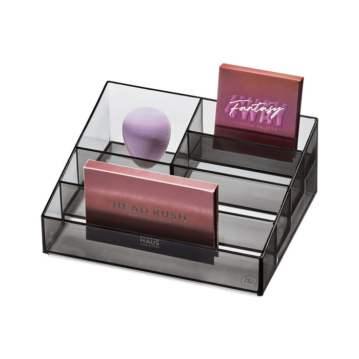 Nagellak Organizer met 5 Vakken, 20.3 x 16.5 x 8.3 cm, Smoke - iDesign