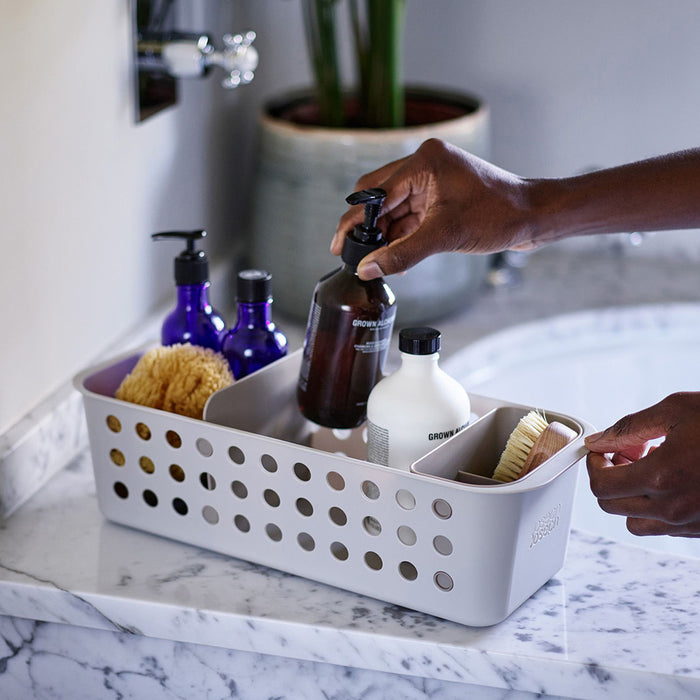 Opbergbox met Verdeelvakken, 16 x 40 x 13 CM, Kunststof, Grijs - Josep