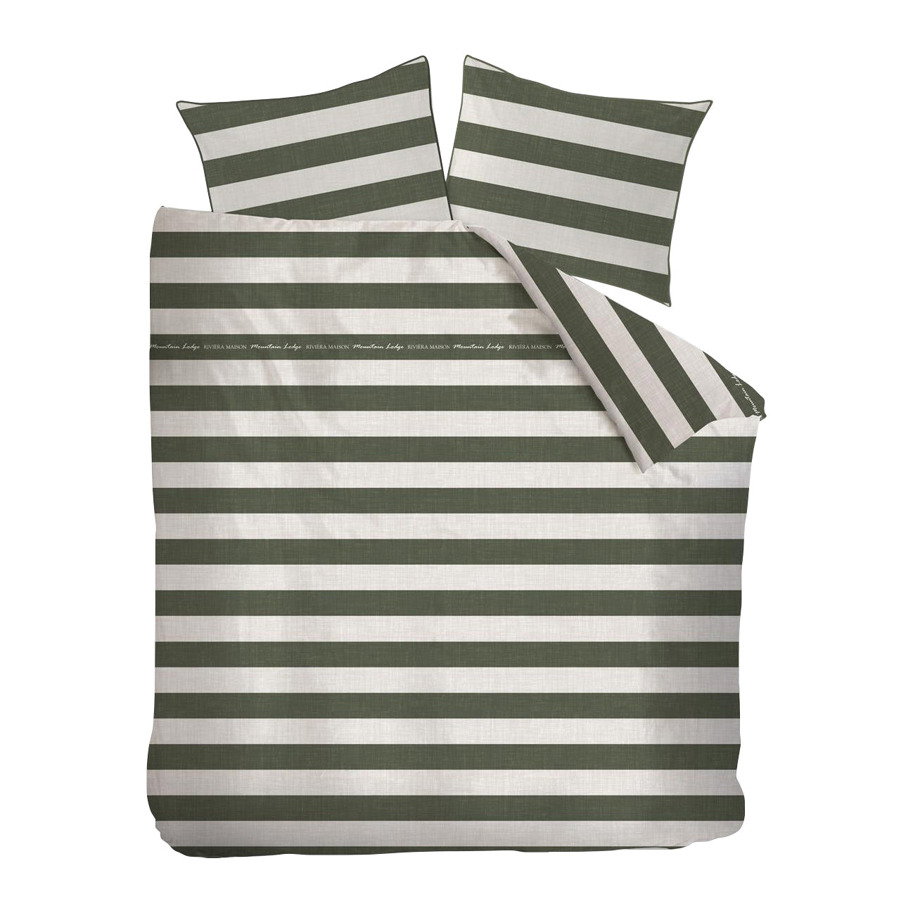 Rivièra Maison Brayden Dekbedovertrek 200 x 200/220 cm - Groen
