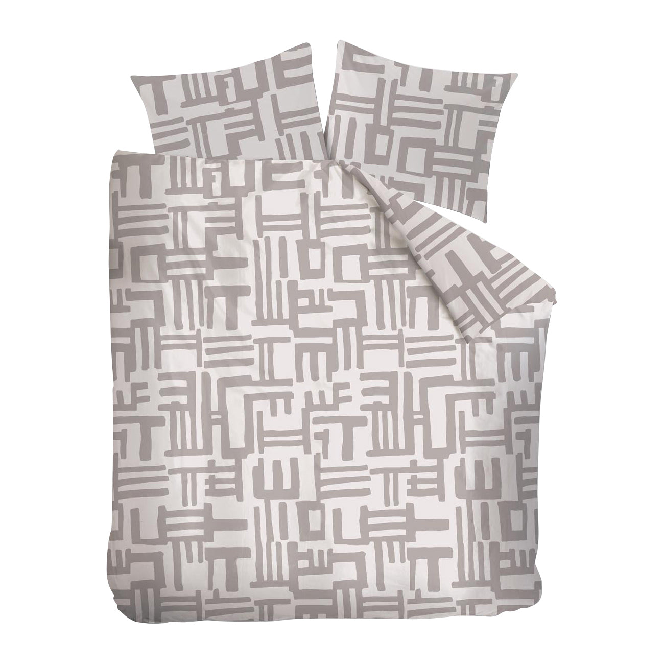 vtwonen Mixed Stripes Dekbedovertrek 240 x 200/220 cm - Naturel