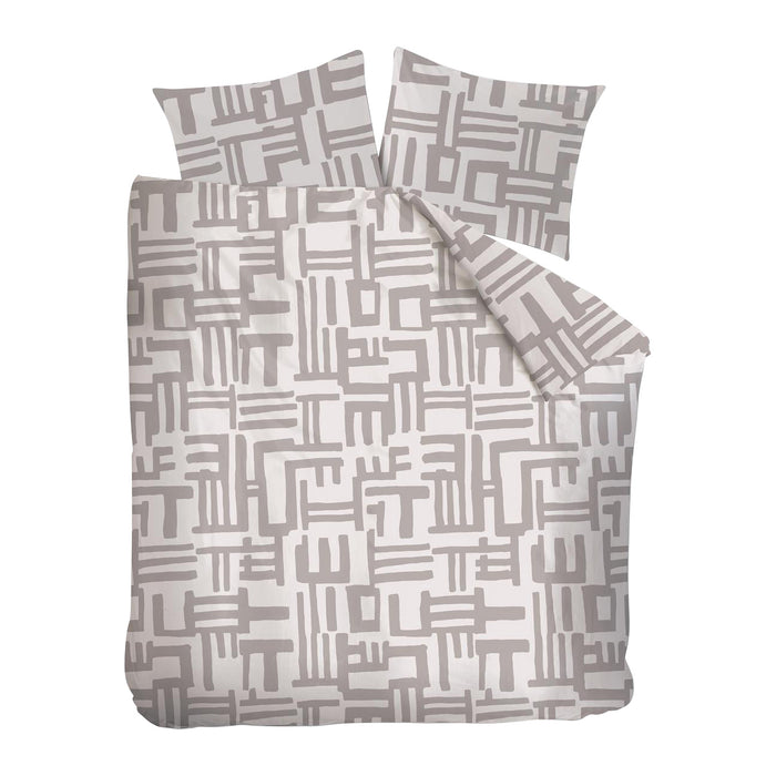 vtwonen Mixed Stripes Dekbedovertrek 240 x 200/220 cm - Naturel