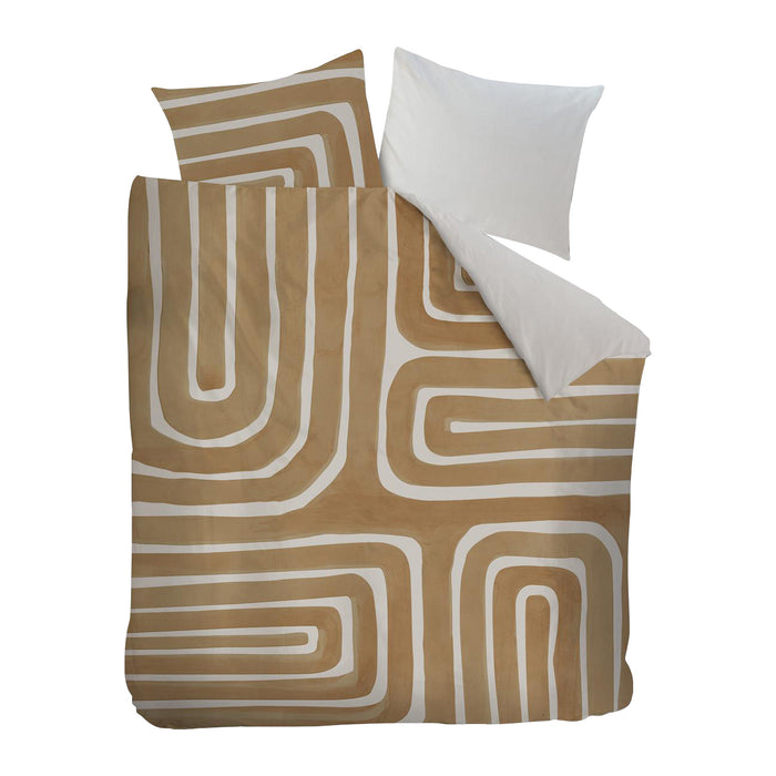 vtwonen Tribe Dekbedovertrek 200 x 200/220 cm - Terra