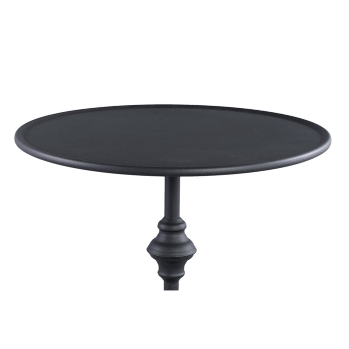 PTMD Dinja Black iron sidetable minimal chic round