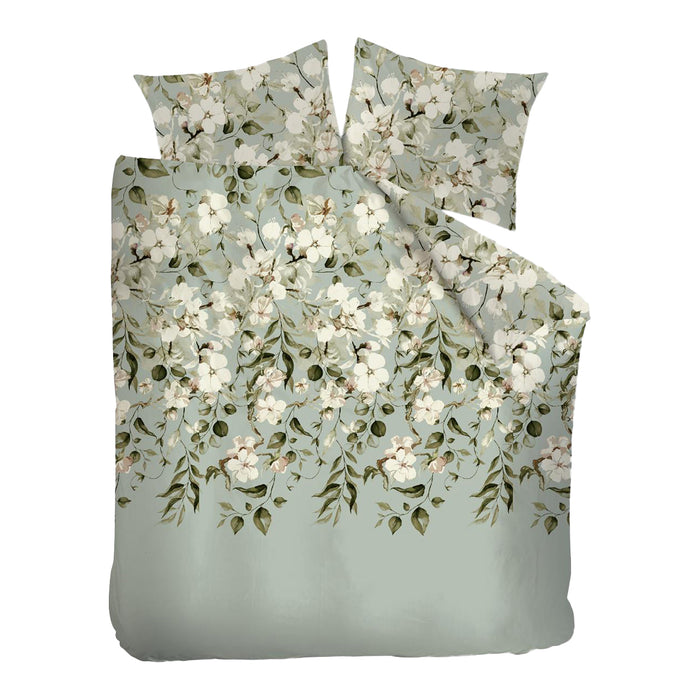 Ariadne at Home Autumn Blossom Dekbedovertrek 240 x 200/220 cm - Licht groen