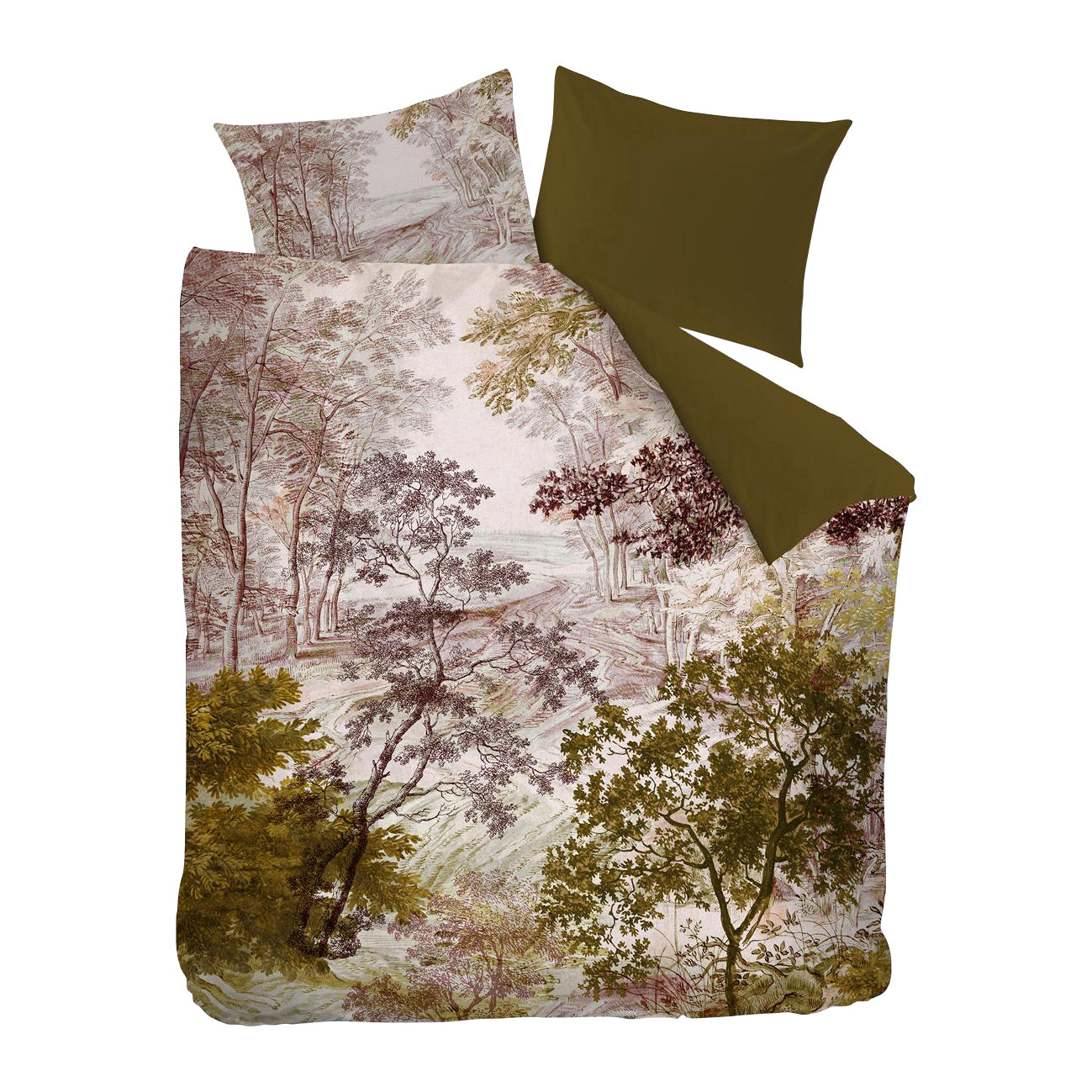 Beddinghouse Odile Dekbedovertrek 200 x 200/220 cm - Groen