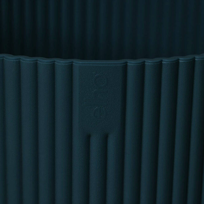 Monstera Pertusum XL + elho Vibes Fold Round blauw Ø30 - 150cm