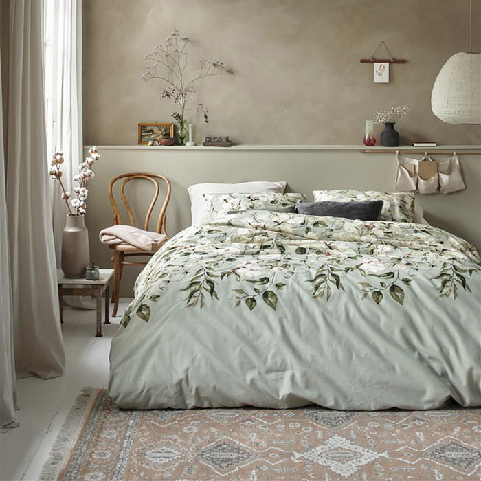 Ariadne at Home Autumn Blossom Dekbedovertrek 240 x 200/220 cm - Licht groen