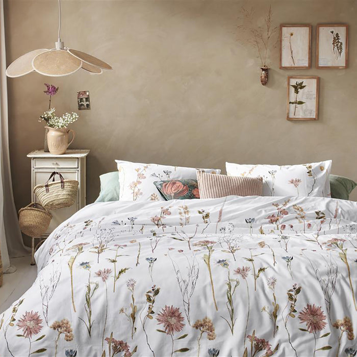 Ariadne at Home Rustic Dekbedovertrek 200 x 200/220 cm - Wit