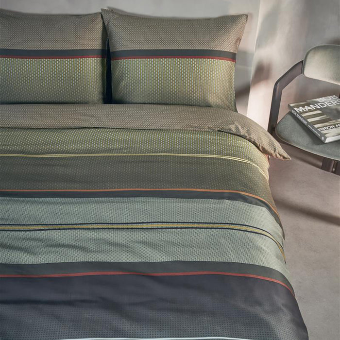 Kardol Runway Dekbedovertrek 200 x 200/220 cm - Groen