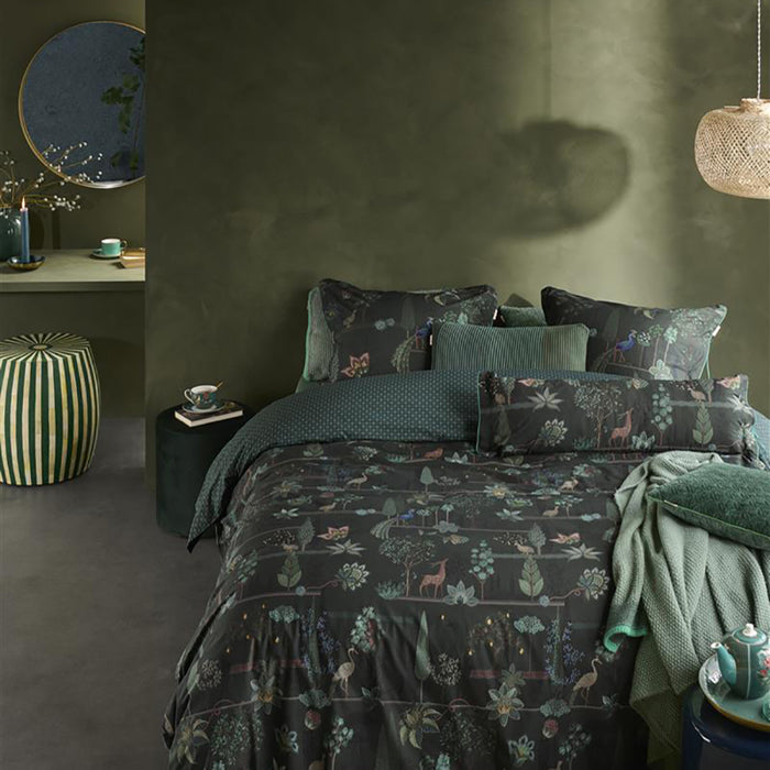Pip Studio Alberi Dekbedovertrek 200 x 200/220 cm - Donker Groen