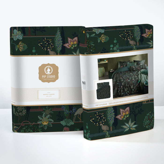 Pip Studio Alberi Dekbedovertrek 200 x 200/220 cm - Donker Groen