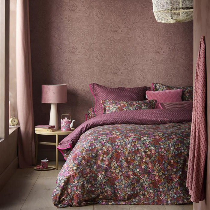 Pip Studio Tutti i Fiori Dekbedovertrek 140 x 200/220 cm - Donker Rood