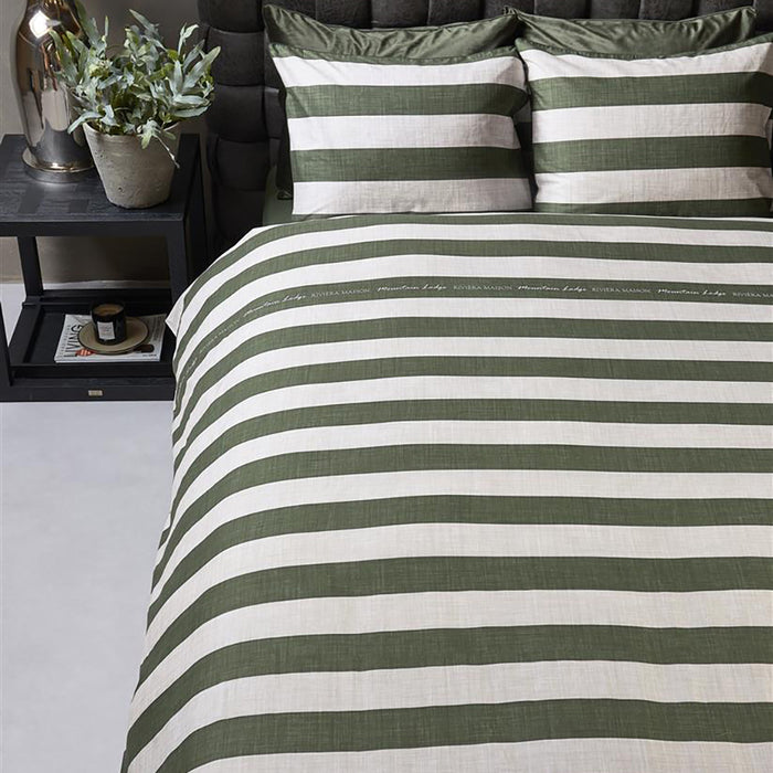 Rivièra Maison Brayden Dekbedovertrek 140 x 200/220 cm - Groen