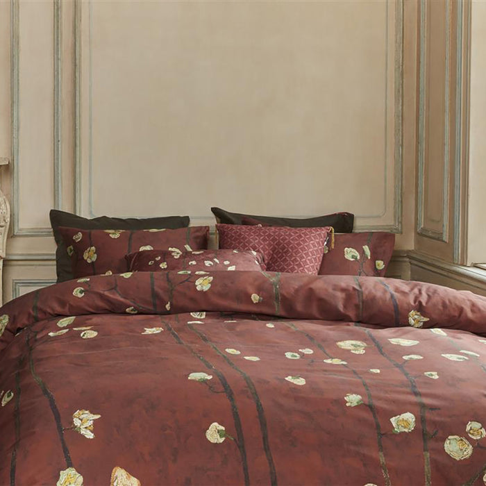 Beddinghouse x Van Gogh Plum Blossoms Dekbedovertrek 200 x 200|220 cm - Rood