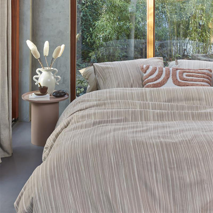 vtwonen Drips Dekbedovertrek 240 x 200/220 cm - Naturel